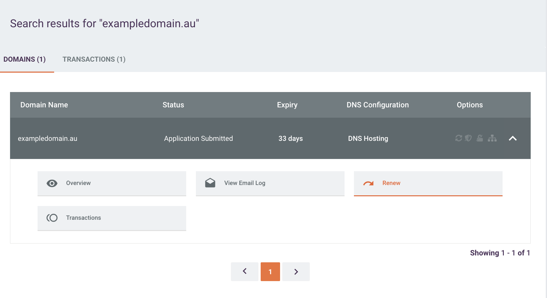 Renewing an application within SWMS
