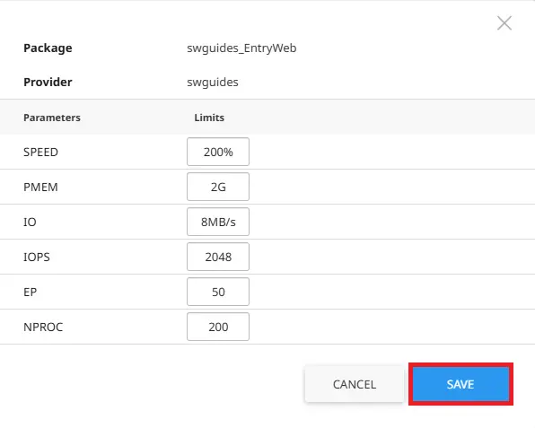 CloudLinux Package Adjust